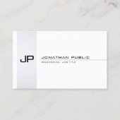 Creative Minimalistisch Monogram Modern Simple Sch Visitenkarte (Vorderseite)