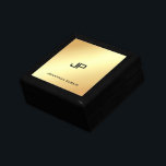 Creative Mit Monogramm Gold Classic Vorlage Erinnerungskiste<br><div class="desc">Schmuckbox mit Mit Monogramm Gold Classic Template.</div>
