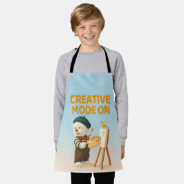 Creative Mode On: Painter Bichon Dog Artist Art Schürze