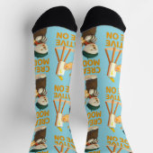 Creative Mode On: Painter Bichon Dog Artist Art Socken (Oben)