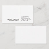 Creative Modern Beruflich Simple White Schlicht Visitenkarte (Vorne/Hinten)