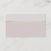 Creative Modern Design Sleek Schlicht Beruflich Visitenkarte (Rückseite)