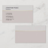 Creative Modern Design Sleek Schlicht Beruflich Visitenkarte (Vorne/Hinten)