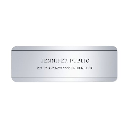 Creative Modern Glamour Silver Template Chic (Vorne)