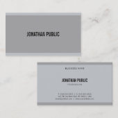 Creative Modern Gray Einfache Vorlage Cool Visitenkarte (Vorne/Hinten)