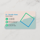 Creative Modern Medical Service Business Card Visitenkarte (Vorderseite)