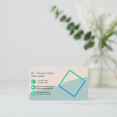 Creative Modern Medical Service Business Card Visitenkarte (Stehend Vorderseite)