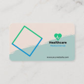 Creative Modern Medical Service Business Card Visitenkarte (Rückseite)