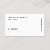 Creative Modern Minimalistisch Beruflich Sleek Coo Visitenkarte (Rückseite)