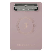 Creative Modern Monogram Elegant Beruflich Mini Klemmbrett (Vorderseite)