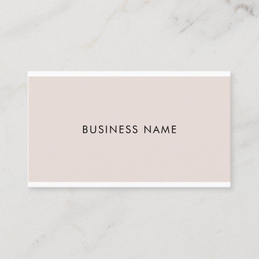 Creative Modern Sleek Firm Company Schlicht Trendy Visitenkarte (Vorderseite)