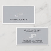 Creative Monogram Cool Schlicht Trendy Beruflich Visitenkarte (Vorne/Hinten)