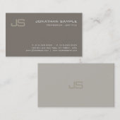 Creative Monogram Design Moderner Beruflicher Luxe Visitenkarte (Vorne/Hinten)