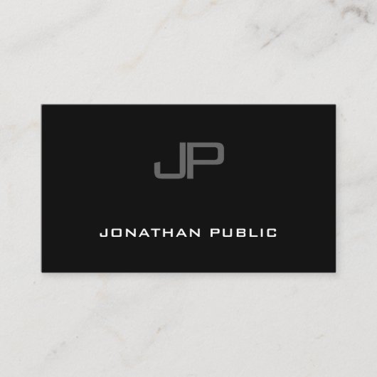 Creative Monogram Moderne Trendy Minimalistisch Sc Visitenkarte (Vorderseite)