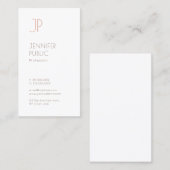 Creative Monogram Schlicht Modernes Minimalistisch Visitenkarte (Vorne/Hinten)