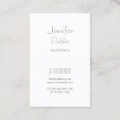 Creative Monogram Sleek Luxury Design Trendy Visitenkarte (Rückseite)