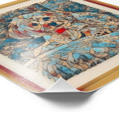 Creative Mosaic Image of a Morkie "Copper" Fotodruck (Ecke)