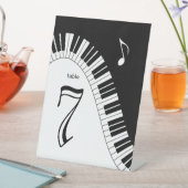 Creative Musicians Piano Key Tischnummer Sockelschild (In Situ)