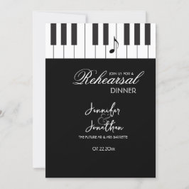 Creative Musicians Piano Keys Probe Dinner Einladung