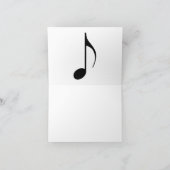 Creative Musicians Piano Keys Wedding Dankeskarte (Innenseite)