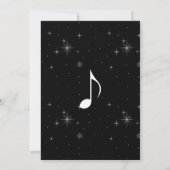 Creative Musicians Piano Keys Wedding Einladung (Rückseite)