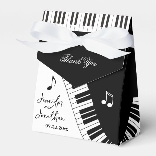 Creative Musicians Piano Keys Wedding Geschenkschachtel (Vorderseite)