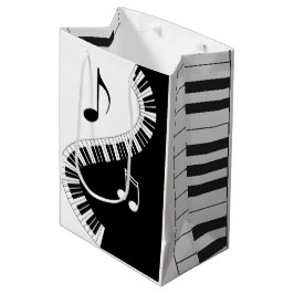 Creative Musicians Piano Keys Wedding Mittlere Geschenktüte