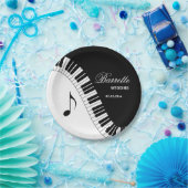 Creative Musicians Piano Keys Wedding Pappteller (Party)