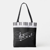 Creative Musicians Piano Keys Wedding Tasche (Rückseite)