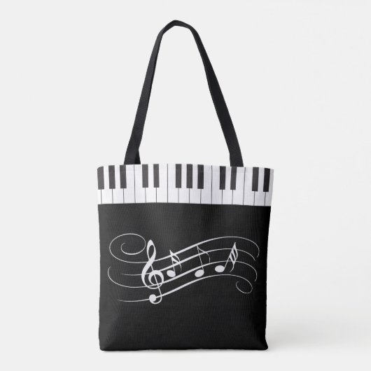 Creative Musicians Piano Keys Wedding Tasche (Rückseite)