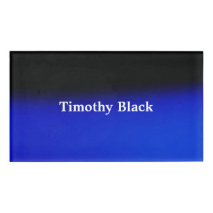 Creative Night Blue Elegante Schlichter Moderner S Namenschild