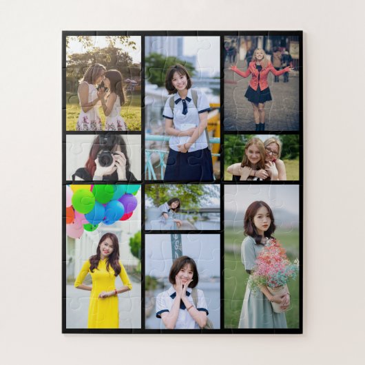 Creative Nine Image Keepsake Photo Puzzle (Vertikal)