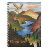 Creative Notes for Lass Your Imagination Soar Notizblock (Vorderseite)