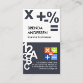 Creative Numbers Symbole Visitenkarte (Vorderseite)