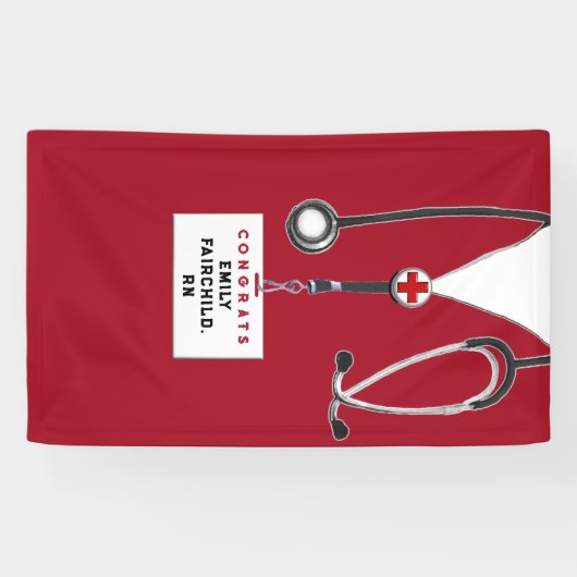 Creative Nurse Abschluss Banner (Horizontal)