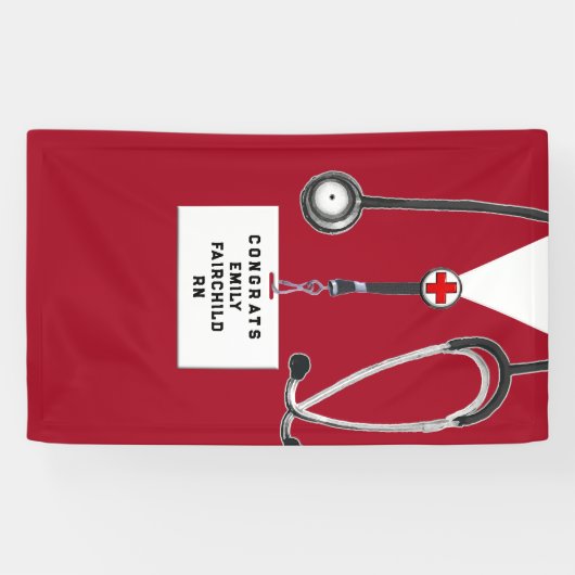 Creative Nurse Abschluss Banner (Horizontal)