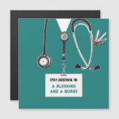 Creative Nurse Abschluss Gift Card Magnetkarte (Vorne/Hinten)