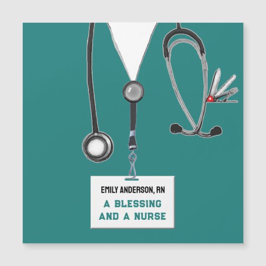 Creative Nurse Abschluss Gift Card Magnetkarte (Vorderseite)