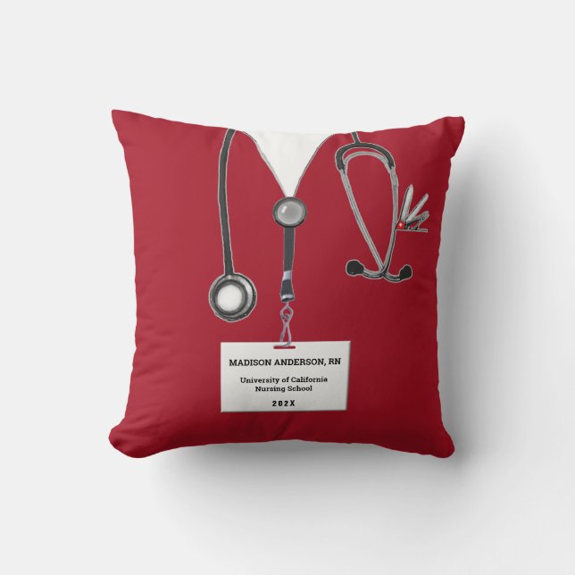 Creative Nurse Abschluss Gift Kissen (Vorderseite)