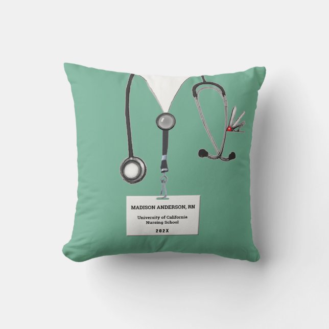 Creative Nurse Abschluss Gift Kissen (Vorderseite)