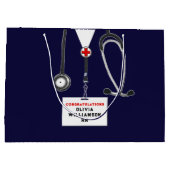 Creative Nurse Abschluss Große Geschenktasche Geschenktüte (Rückseite)