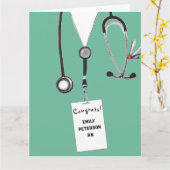 Creative Nurse Abschluss Karte (Gelbe Blume)