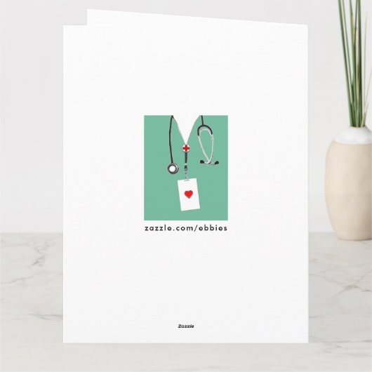 Creative Nurse Abschluss Karte (Rückseite)