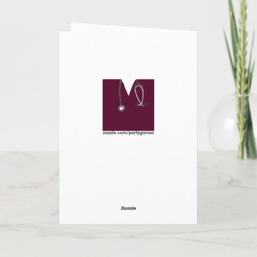 Creative Nurse Abschluss Karte (Rückseite)