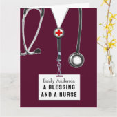 Creative Nurse Abschluss Karte (Gelbe Blume)