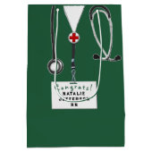 Creative Nurse Abschluss Medium Geschenktasche Mittlere Geschenktüte (Rückseite)