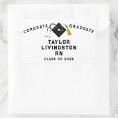 Creative Nurse Abschluss Rechteckiger Aufkleber (Tasche)