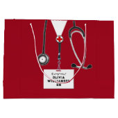 Creative Nurse Graduation Large Gift Bag Große Geschenktüte (Rückseite)