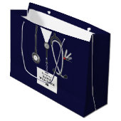 Creative Nurse Graduation Large Gift Bag Große Geschenktüte (Vorderseite Schrägansicht)
