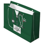 Creative Nurse Graduation Large Gift Bag Große Geschenktüte (Vorderseite Schrägansicht)